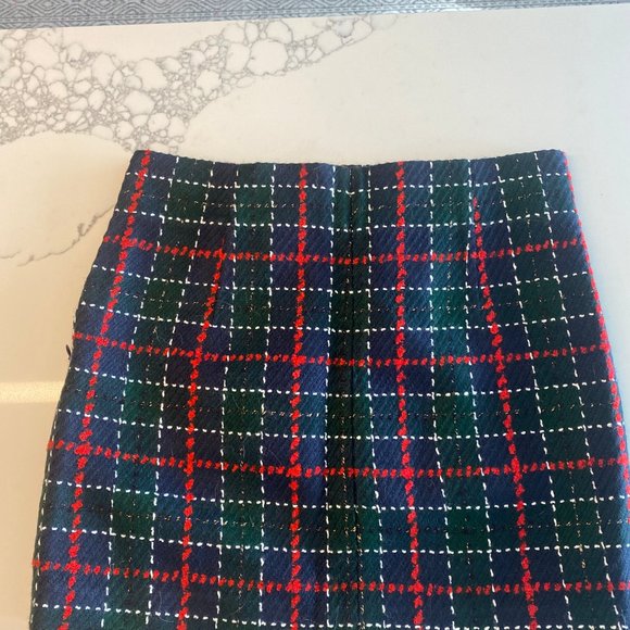 Zara Plaid Skirt - Picture 4 of 5